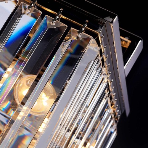 Mały żyrandol Aries - 4 źródła światła - Polerowany nikiel