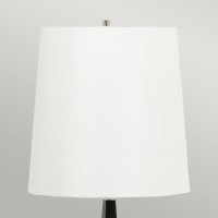 Lampa podłogowa Ascent - 1 źródło światła - Czarny - Biały abażur