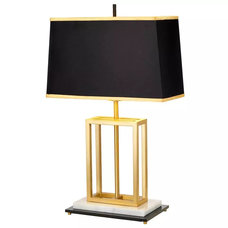 Lampa stołowa Atlas - 1 źródło światła - Szczotkowany mosiądz