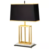 Lampa stołowa Atlas - 1 źródło światła - Szczotkowany mosiądz