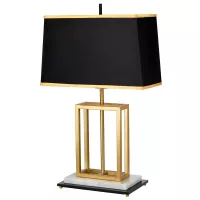 Lampa stołowa Atlas - 1 źródło światła - Szczotkowany mosiądz