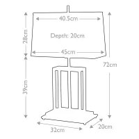 Lampa stołowa Atlas - 1 źródło światła - Szczotkowany mosiądz