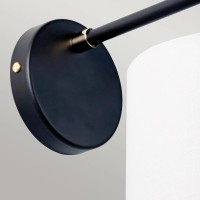 Kinkiet Balance - 1 źródło światła - Czarny, polerowany nikiel