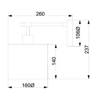 Kinkiet Balance - 1 źródło światła - Biały, polerowany nikiel