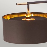 Lampa podłogowa Balance - 1 źródło światła - Brązowy, polerowany mosiądz