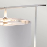 Lampa podłogowa Balance - 1 źródło światła - Biały, polerowany nikiel