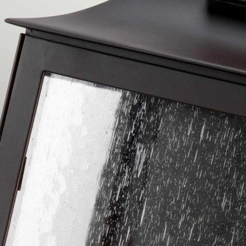 Latarnia naścienna Balmoral - 3 źródła światła - Postarzany brąz