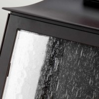 Latarnia naścienna Balmoral - 3 źródła światła - Postarzany brąz