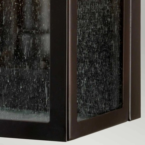 Latarnia naścienna Balmoral - 3 źródła światła - Postarzany brąz