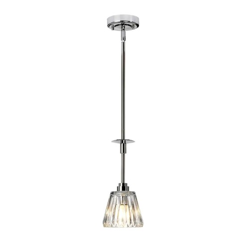 Lampa wisząca Agatha - 1 źródło światła - Polerowany chrom