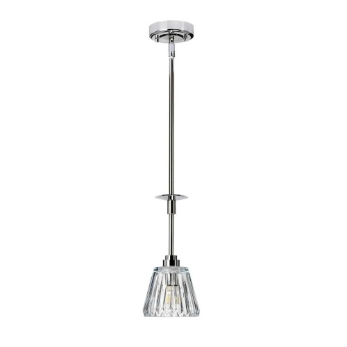Lampa wisząca Agatha - 1 źródło światła - Polerowany chrom