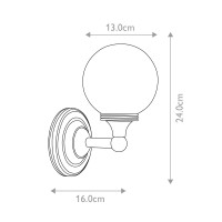 Kinkiet Austen 4 - 1 źródło światła - Polerowany chrom
