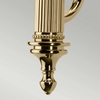 Kinkiet Carroll - 1 źródło światła - Polerowany mosiądz