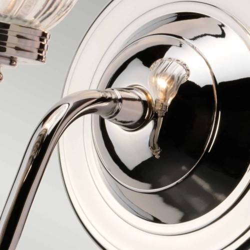 Kinkiet Carroll - 1 źródło światła - Polerowany nikiel