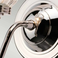 Kinkiet Carroll - 1 źródło światła - Polerowany nikiel