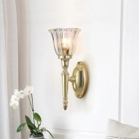 Kinkiet Dryden 1 - 1 źródło światła - Polerowany mosiądz