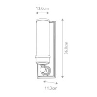 Kinkiet Worcester - 1 źródło światła - Polerowany chrom