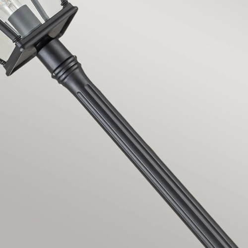 Duża latarnia uliczna Bayview - 1 źródło światła - Czarny