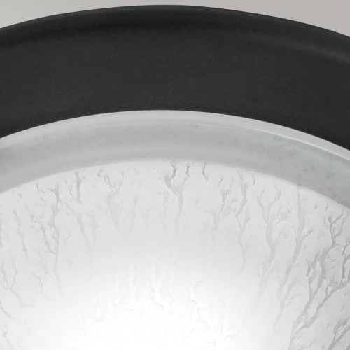 Plafon ogrodowy Berwick - 1 źródło światła - Czarny