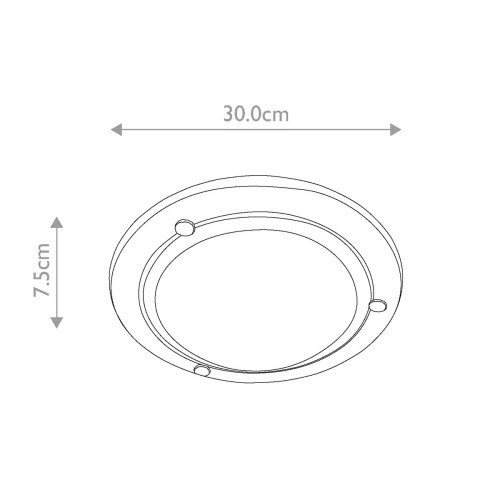 Plafon ogrodowy Berwick - 1 źródło światła - Czarny