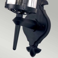 Latarnia naścienna Hereford BL10 - 1 źródło światła - Czarny