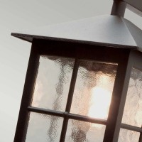 Latarnia naścienna Winchester BL19 - 1 źródło światła - Czarny