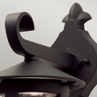 Latarnia naścienna Hereford BL21- 1 źródło światła - Czarny