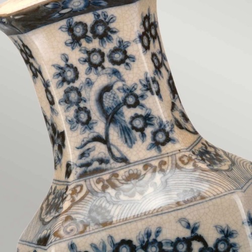 Lampa stołowa Blue Hex - 1 źródło światła - Niebieski, biały