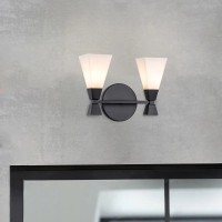 Kinkiet Bowtie - 2 źródła światła - Matowa czerń