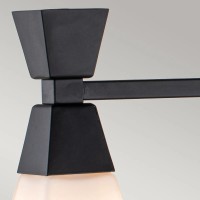 Kinkiet Bowtie - 3 źródła światła - Matowa czerń