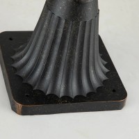 Średnia latarnia cokołowa Baltimore - 1 źródło światła - Postarzany brąz