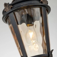 Duża latarnia wisząca Baltimore - 1 źródło światła - Postarzany brąz