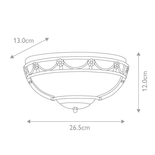 Kinkiet typu uplighter Carisbrooke - 1 źródło światła - Czarny