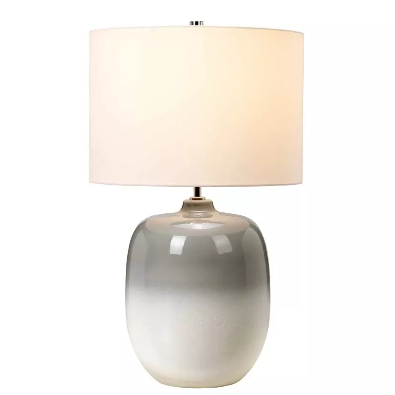 Lampa stołowa Chalk Farm - 1 źródło światła - Szary, kredowa biel