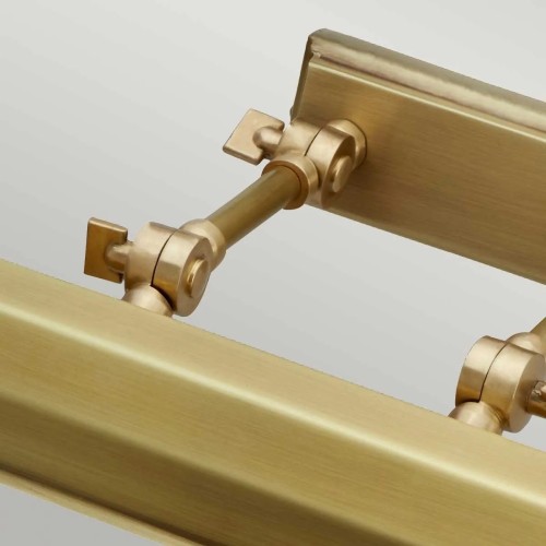 Duża obrazówka Chawton - 4 źródła światła - Postarzany mosiądz