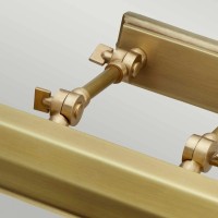 Duża obrazówka Chawton - 4 źródła światła - Postarzany mosiądz