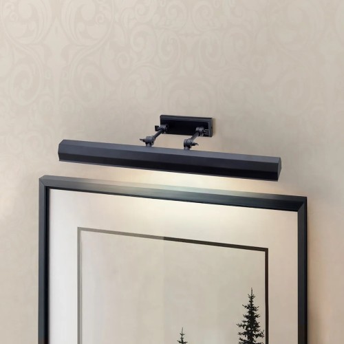 Duża obrazówka Chawton - 4 źródła światła - Czarny