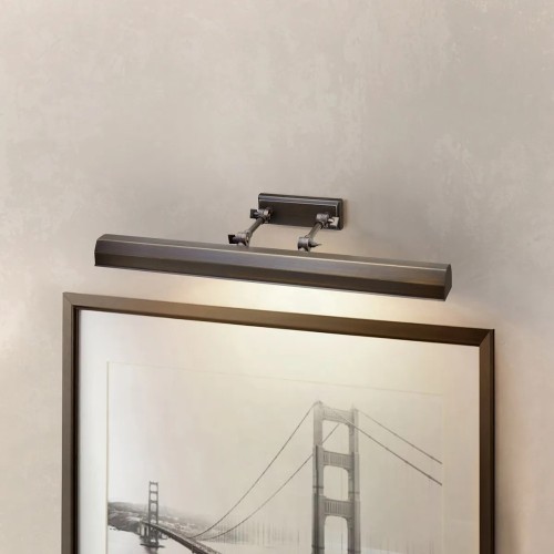 Duża obrazówka Chawton - 4 źródła światła - Ciemnobrązowy