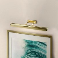 Duża obrazówka Chawton - 4 źródła światła - Polerowany mosiądz