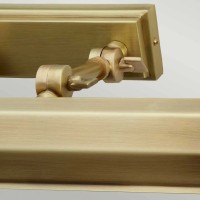 Średnia obrazówka Chawton - 2 źródła światła - Postarzany mosiądz