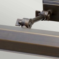 Średnia obrazówka Chawton - 2 źródła światła - Ciemnobrązowy