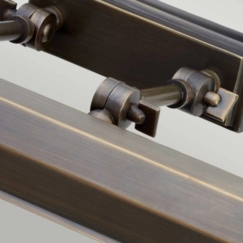 Średnia obrazówka Chawton - 2 źródła światła - Ciemnobrązowy