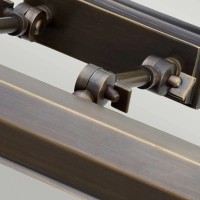 Średnia obrazówka Chawton - 2 źródła światła - Ciemnobrązowy