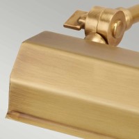 Mała obrazówka Chawton - 1 źródło światła - Postarzany mosiądz