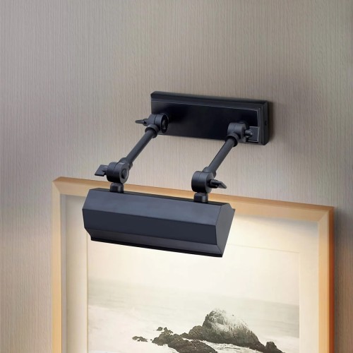 Mała obrazówka Chawton - 1 źródło światła - Czarny