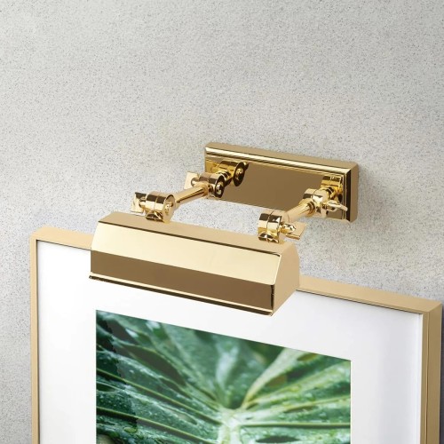 Mała obrazówka Chawton - 1 źródło światła - Polerowany mosiądz