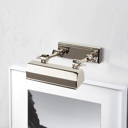 Mała obrazówka Chawton - 1 źródło światła - Polerowany nikiel