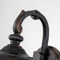 Mała latarnia naścienna Cleveland CL2 - 1 źródło światła - Postarzany brąz