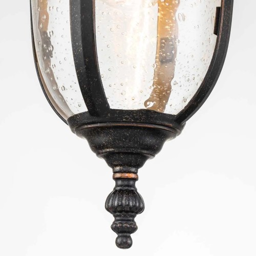 Mała latarnia wisząca Cleveland CL8 - 1 źródło światła - Postarzany brąz