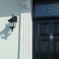 Latarnia naścienna Chapel CP2 - 1 źródło światła - Czarny